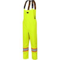 5054 The Rock 300D Insulated Bib Pants, Polyester, Small, High Visibility Lime-Yellow Rideout Tool & Machine Inc.