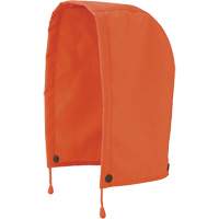 5400H 300D Trilobal Ripstop Waterproof Rain Jacket Hood, High Visibility Orange, Polyester Rideout Tool & Machine Inc.