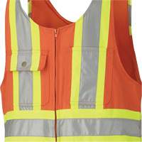 6617Z Safety Overalls with Leg Zippers, Poly-Cotton, 36, High Visibility Orange Rideout Tool & Machine Inc.