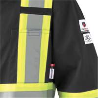 7702BKT FR-Tech&reg; Arc-Rated Coverall, Size 40 (Tall), Black, 10 cal/cm² Rideout Tool & Machine Inc.