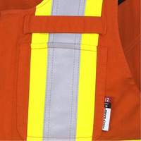 7712 FR-Tech&reg; Flame-Resistant Overalls, Small, High Visibility Orange Rideout Tool & Machine Inc.