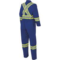 7706 FR-Tech&reg; Flame-Resistant Coverall with Leg Zippers, Size 36, Royal Blue, 9.7 cal/cm² Rideout Tool & Machine Inc.