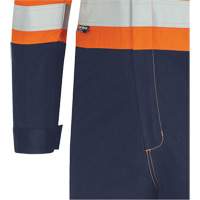 7702BB FR-Tech&reg; 2-Tone Safety Coverall, Size 36, Navy Blue/Orange, 10 cal/cm² Rideout Tool & Machine Inc.