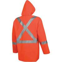 576J High-Visibility FR Rain Jacket, Small, High Visibility Orange Rideout Tool & Machine Inc.
