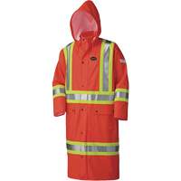 5896 Flame Resistant Waterproof Long Coat, Small, High Visibility Orange Rideout Tool & Machine Inc.