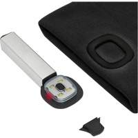 5678 Tuque en tricot avec lampe frontale &agrave; DEL, Doublure en Molleton, Taille unique, Noir Rideout Tool & Machine Inc.