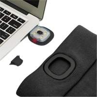 5678 Tuque en tricot avec lampe frontale &agrave; DEL, Doublure en Molleton, Taille unique, Noir Rideout Tool & Machine Inc.