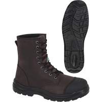 1028 Bottes de travail 8" marron, Cuir, Embout Acier, Taille 10 Rideout Tool & Machine Inc.