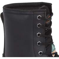 1027 Bottes de travail 8" noires, Cuir, Embout Acier, Taille 10 Rideout Tool & Machine Inc.