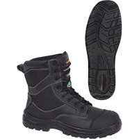 1050 Bottes de s&eacute;curit&eacute; composites noires, Cuir, Taille 14, Imperm&eacute;able Rideout Tool & Machine Inc.