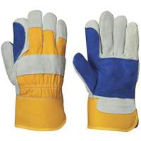 Fitter's Gloves, One Size, Split Cowhide Palm SHE729 | Rideout Tool & Machine Inc.
