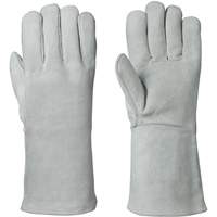 Fleece-Lined Welder's Gloves, Split Cowhide, Size Medium SHE746 | Rideout Tool & Machine Inc.