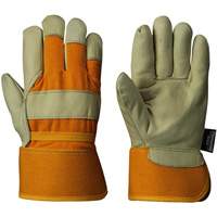 Insulated Fitter's Gloves, One Size, Grain Cowhide Palm, Boa Inner Lining SHE772 | Rideout Tool & Machine Inc.