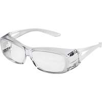 X350 OTG Safety Glasses, Clear Lens, Anti-Scratch Coating, ANSI Z87+/CSA Z94.3 SHE984 | Rideout Tool & Machine Inc.