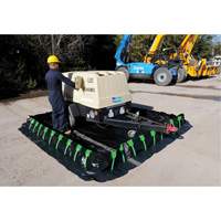 Ultra-Containment Berm&reg;, 179 US gal. Capacity, 4' W x 6' L x 12" H, Stake Wall Rideout Tool & Machine Inc.