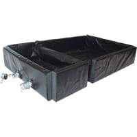Ultra-Track Berm, 144 US gal. Capacity, 4' W x 6' L x 12" H, Foam Wall Rideout Tool & Machine Inc.