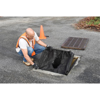 Square Ultra-Drain Guard&reg; Catch Basin Insert with Overflow Port, Oil & Sediment, 16" - 28" L x 20" - 36" W Rideout Tool & Machine Inc.