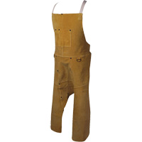 Caiman&reg; Boarhide Apron, Split-Leg Bib, 42" L, Brown Rideout Tool & Machine Inc.
