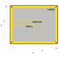 Small Ultra-Filter Pad, 0.8 US gal. Capacity, 2.5' W x 2' L x 3" H, Foam Wall Rideout Tool & Machine Inc.