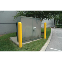 Ultra-Post Protector<sup>®</sup>, 4" Dia. x 52" L, Yellow SHF496 | Rideout Tool & Machine Inc.