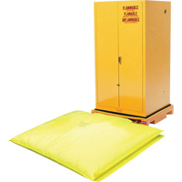 Single Drum Ultra-Safety Cabinet Bladder System&reg;, 37.8" L x 37.8" W x 6.3" H, 1500 lbs. Load Capacity Rideout Tool & Machine Inc.