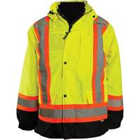 7-in-1 Jacket, Polyester, High Visibility Orange, Small SHF964 | Rideout Tool & Machine Inc.
