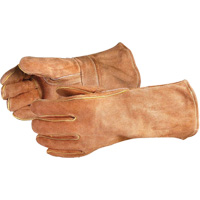 Gants de soudage bruns de luxe Endura 505BS, Cuir de vache refendu, Taille Grand Rideout Tool & Machine Inc.