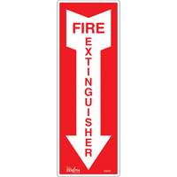 "Fire Extinguisher" Sign, 5" x 14", Vinyl, English with Pictogram Rideout Tool & Machine Inc.