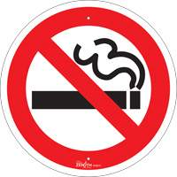 No Smoking CSA Standard Safety Sign, 12" x 12", Aluminum, Pictogram Rideout Tool & Machine Inc.