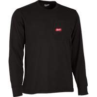 Gridiron Long-Sleeved Pocket-T-Shirt, Men's, Small, Black Rideout Tool & Machine Inc.