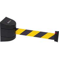 Magnetic Wall Mount Barrier with Magnetic Tape, Plastic, Magnetic Mount, 15', Black and Yellow Tape Rideout Tool & Machine Inc.