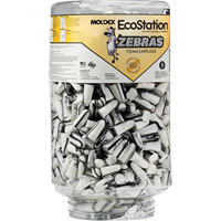 Recharge de bouchons d'oreilles Zebra pour distributeurs de bouchons d'oreilles EcoStation, Vrac - Contenant Rideout Tool & Machine Inc.