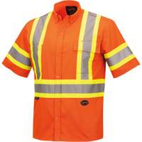 4442 Ultra Cool Short-Sleeved Safety Shirt, Cotton, Small, High Visibility Orange Rideout Tool & Machine Inc.