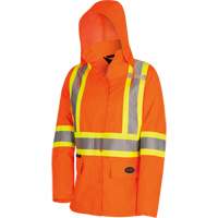 5626W Parka matelass&eacute; de s&eacute;curit&eacute; 300D The Rock, Polyester/Polyur&eacute;thane, Orange haute visibilit&eacute;, T-petit Rideout Tool & Machine Inc.