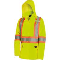 5628W Parka matelass&eacute; de s&eacute;curit&eacute; 300D The Rock, Polyester/Polyur&eacute;thane, Jaune lime haute visibilit&eacute;, T-petit Rideout Tool & Machine Inc.