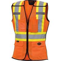 486 Veste de s&eacute;curit&eacute; d&eacute;tachable haute visibilit&eacute;, Orange haute visibilit&eacute;, T-petit, Polyester Rideout Tool & Machine Inc.