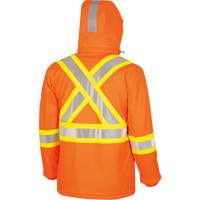 5884 Manteau imperm&eacute;able ignifuge et r&eacute;sistant aux arcs &eacute;lectriques avec capuchon Flash-Gard, Petit, Orange haute visibilit&eacute;, 51 cal/cm² Rideout Tool & Machine Inc.