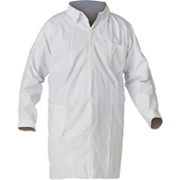 Liquid & Particle Protection Lab Coat, Medium, White SHI436 | Rideout Tool & Machine Inc.