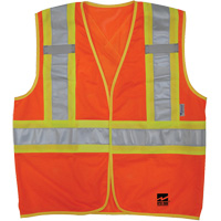 Open Road<sup>®</sup> “BTE” Vest, High Visibility Orange, Medium/Small, CSA Z96 Class 2 - Level 2 SHI570 | Rideout Tool & Machine Inc.