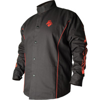 BSX&reg; Contoured FR Welding Jacket, Cotton, Small, Black Rideout Tool & Machine Inc.