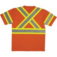 Short Sleeve Safety T-Shirt, Cotton, X-Small, High Visibility Orange Rideout Tool & Machine Inc.