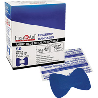 Bandages, Fingertip, Fabric Metal Detectable, Non-Sterile SHJ434 | Rideout Tool & Machine Inc.