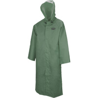 851 Hurricane Long Coat with Detachable Hood, 3X-Large, Green Rideout Tool & Machine Inc.
