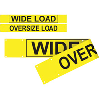 Double Sided Wide Load/Oversized Load Banner, Vinyl, 96" W x 12" H Rideout Tool & Machine Inc.