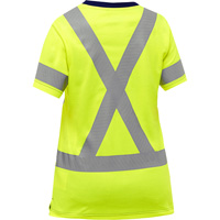 Bisley&reg; Women's X-Back Short Sleeve Shirt, Poly-Cotton, Small, High Visibility Lime-Yellow Rideout Tool & Machine Inc.