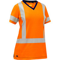 Bisley&reg; Women's X-Back Short Sleeve Shirt, Poly-Cotton, Small, High Visibility Orange Rideout Tool & Machine Inc.