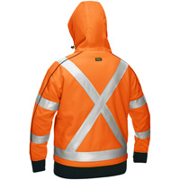 Bisley&reg; X-Back Women's Contoured Full Zip Hooded Sweatshirt with Sherpa Lining, Small, High Visibility Orange Rideout Tool & Machine Inc.
