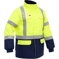 Bisley&reg; X-Back Extreme Cold Jacket with Navy Bottom, Polyester, High Visibility Lime-Yellow, 2X-Large Rideout Tool & Machine Inc.