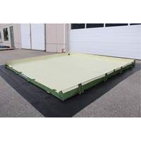 Easy-Riser Insta-Berm, 134 US gal. Capacity, 6' W x 6' L x 6" H, Hinge Bracket Rideout Tool & Machine Inc.