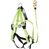 FBH-10000A6440-4 4' Class A Harness & Lanyard with 350 lbs. Capacity, Harness/Lanyard Combo Rideout Tool & Machine Inc.